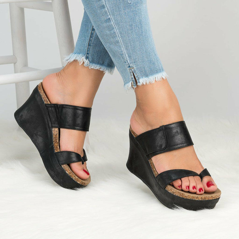 Wedge Flip-Flop Sandals - Snapitonline