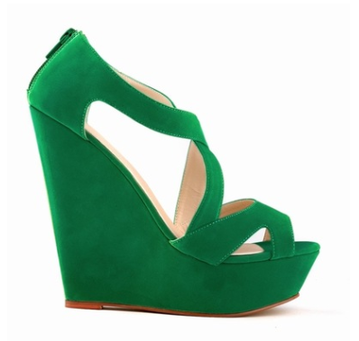 Large size high heels waterproof platform slope OL nightclub hollow women's sandals - Snapitonline