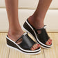 Women's wedge heel size fish mouth sandals - Snapitonline