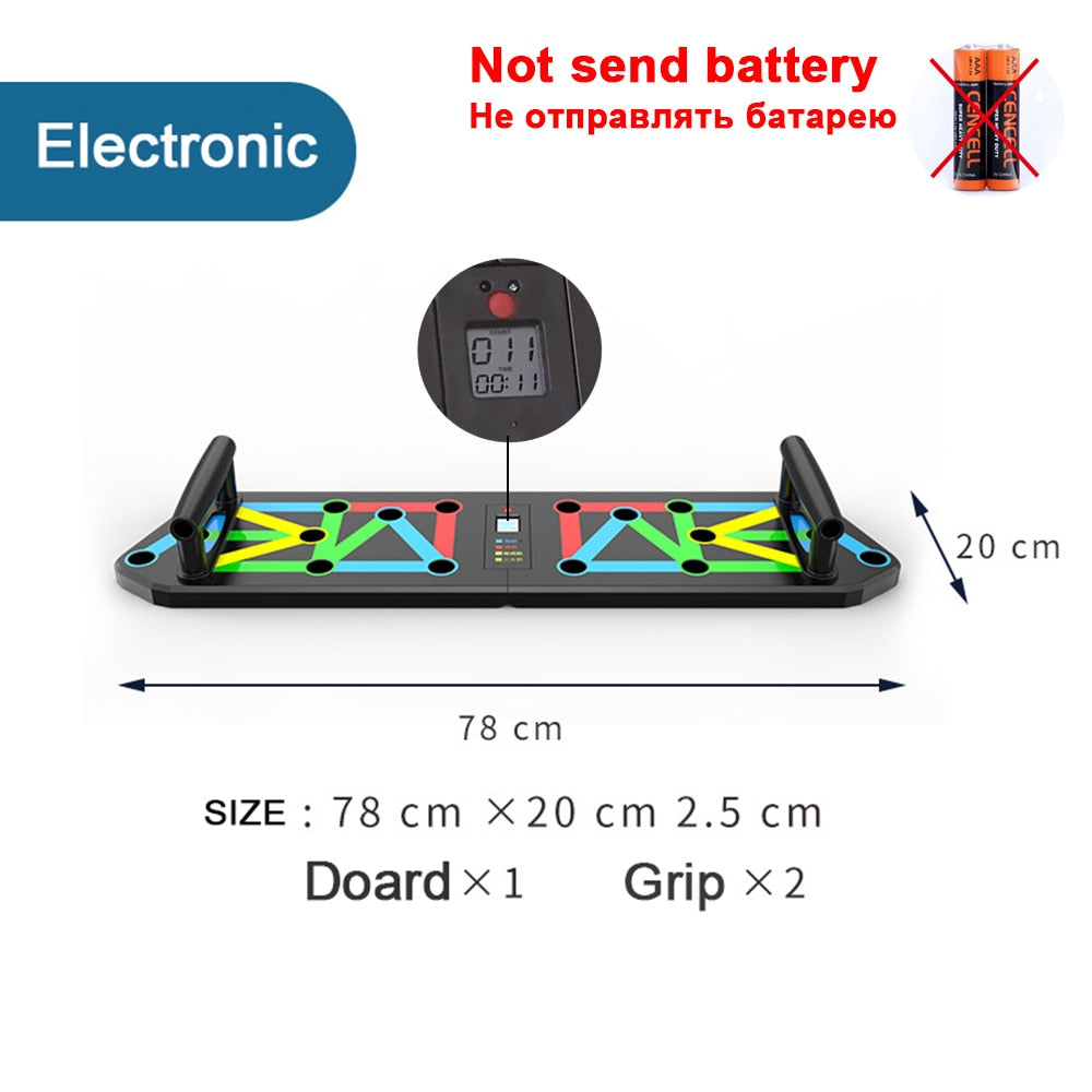 13 in 1 Electronic Counting Push-up Board Multifunctional Push UP Rack Training Board Muscle  Workout Gym Fitness Equipment Snapitonline
