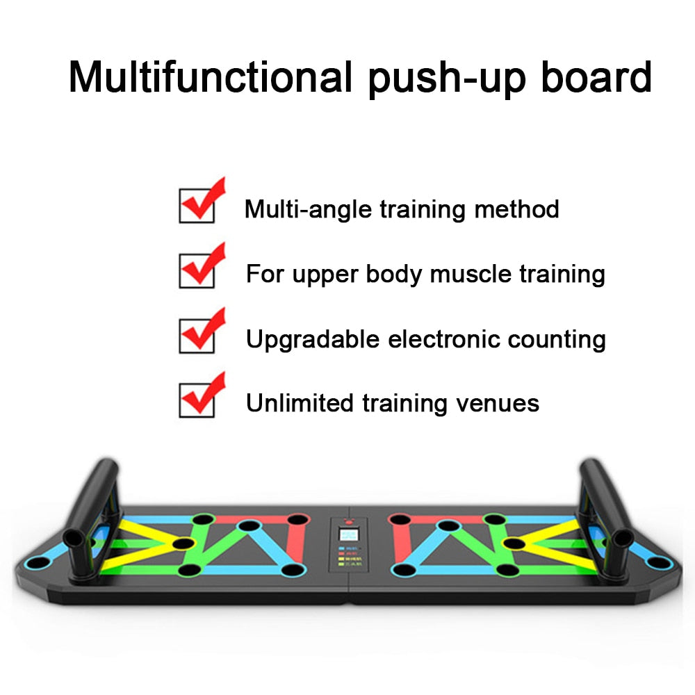 13 in 1 Electronic Counting Push-up Board Multifunctional Push UP Rack Training Board Muscle  Workout Gym Fitness Equipment Snapitonline