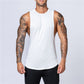 Plain bodybuilding sleeveless vest men - Snapitonline