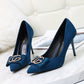 Pointed stiletto heels women's high heels - Snapitonline