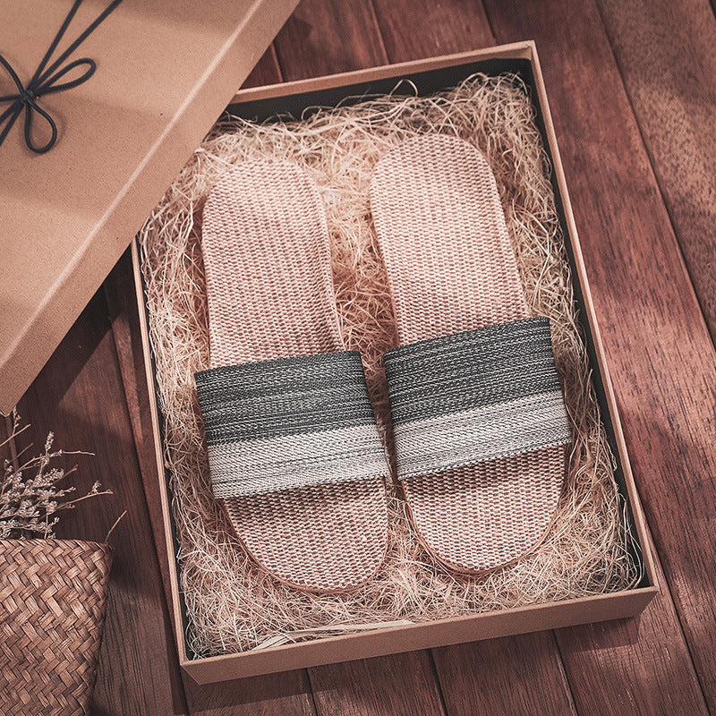 Linen slippers - Snapitonline