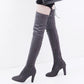 Over the knee boots high heel women's boots - Snapitonline