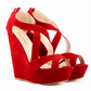 Large size high heels waterproof platform slope OL nightclub hollow women's sandals - Snapitonline