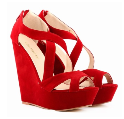 Large size high heels waterproof platform slope OL nightclub hollow women's sandals - Snapitonline