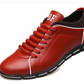 Men Casual Shoes Fashion Leather Shoes for Men Summer Men's Flat Shoes - Snapitonline