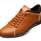 Men Casual Shoes Fashion Leather Shoes for Men Summer Men's Flat Shoes - Snapitonline