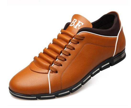 Men Casual Shoes Fashion Leather Shoes for Men Summer Men's Flat Shoes - Snapitonline