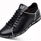 Men Casual Shoes Fashion Leather Shoes for Men Summer Men's Flat Shoes - Snapitonline