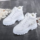 Thick-Soled Shoes Student Dad Children Plus Velvet Lace-Up Shoes - Snapitonline