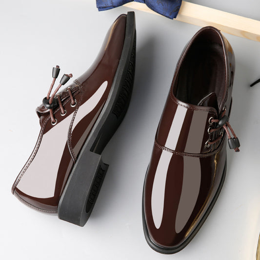 Lace-Up Leather Shoes Men Business Casual Shoes Men - Snapitonline