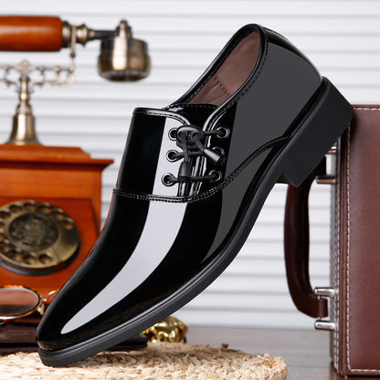 Lace-Up Leather Shoes Men Business Casual Shoes Men - Snapitonline
