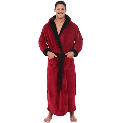 Men's Pajamas Winter Solid Color Home Wear - Snapitonline