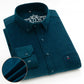 Men's Cotton Corduroy Long Sleeve Shirt Business Slim Casual - Snapitonline