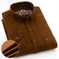 Men's Cotton Corduroy Long Sleeve Shirt Business Slim Casual - Snapitonline