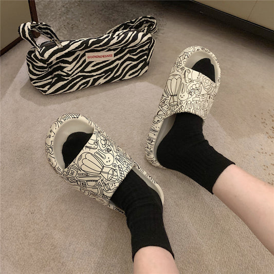 Thick - Soled Indoor Home With Non - Slip Bath Soft - Soled Slippers - Snapitonline