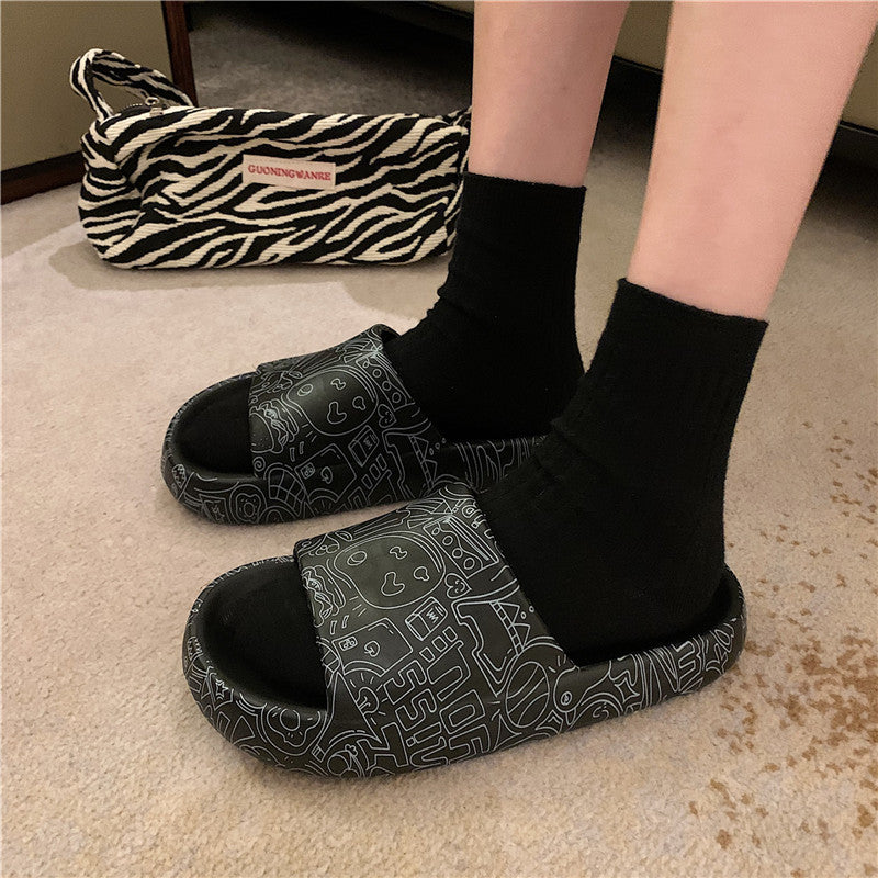Thick - Soled Indoor Home With Non - Slip Bath Soft - Soled Slippers - Snapitonline