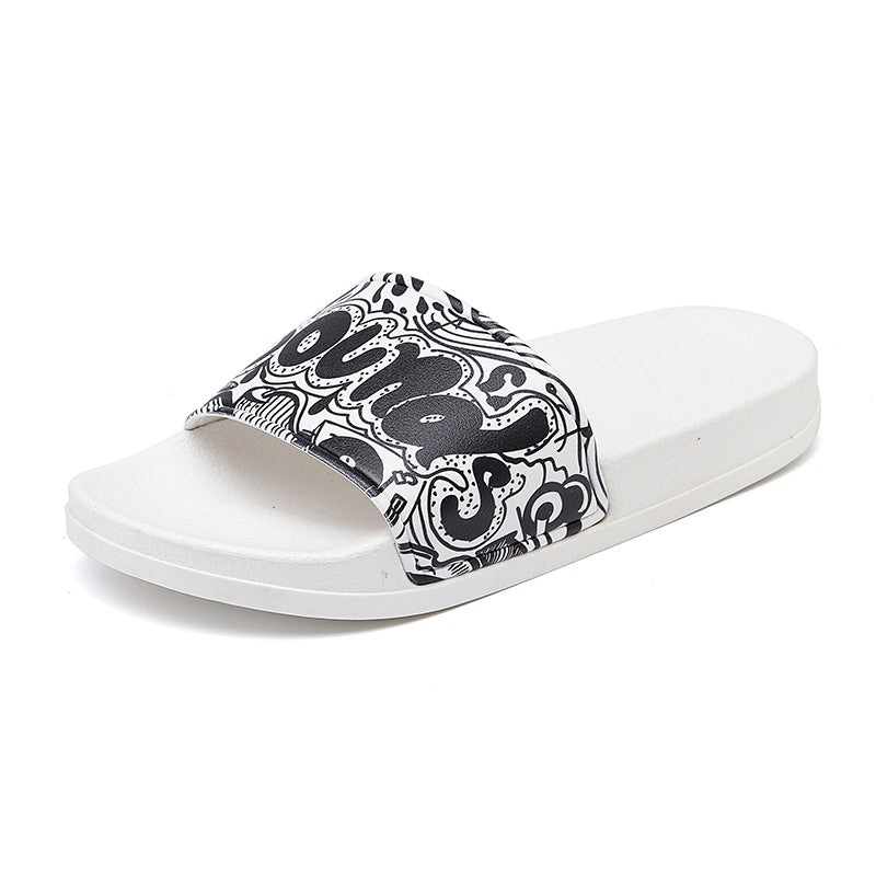 Summer Sandals And Slippers Couple Taking a Bath at Home - Snapitonline