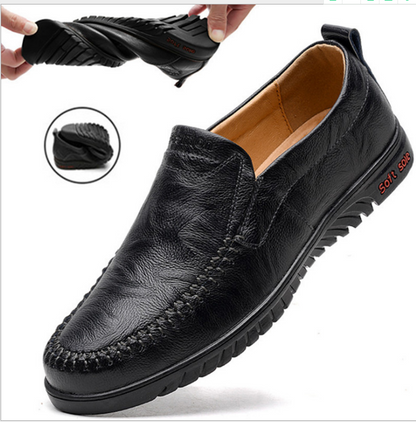 Men Shoes Genuine leather Comfortable Men Casual Shoes Footwear Chaussures Flats Men Slip On Lazy Shoes Zapatos Hombre - Snapitonline