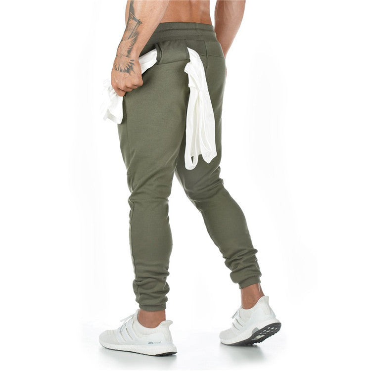 Sports Trousers Men'S Fitness Hanging Towel Trousers Running Training Feet Pants - Snapitonline