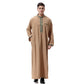 Muslim Arab Middle East Men's Applique Stand Collar Robe, TH810 - Snapitonline