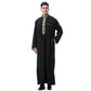 Muslim Arab Middle East Men's Applique Stand Collar Robe, TH810 - Snapitonline