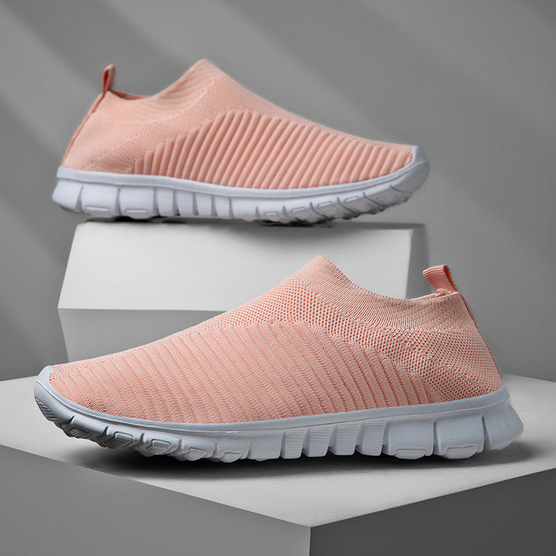 Men Walking Shoes Lightweight Breathable Sneakers 2020 Summer Men Casual Shoes Large-sized Flats Slip-on Sneakers Men Shoes - Snapitonline