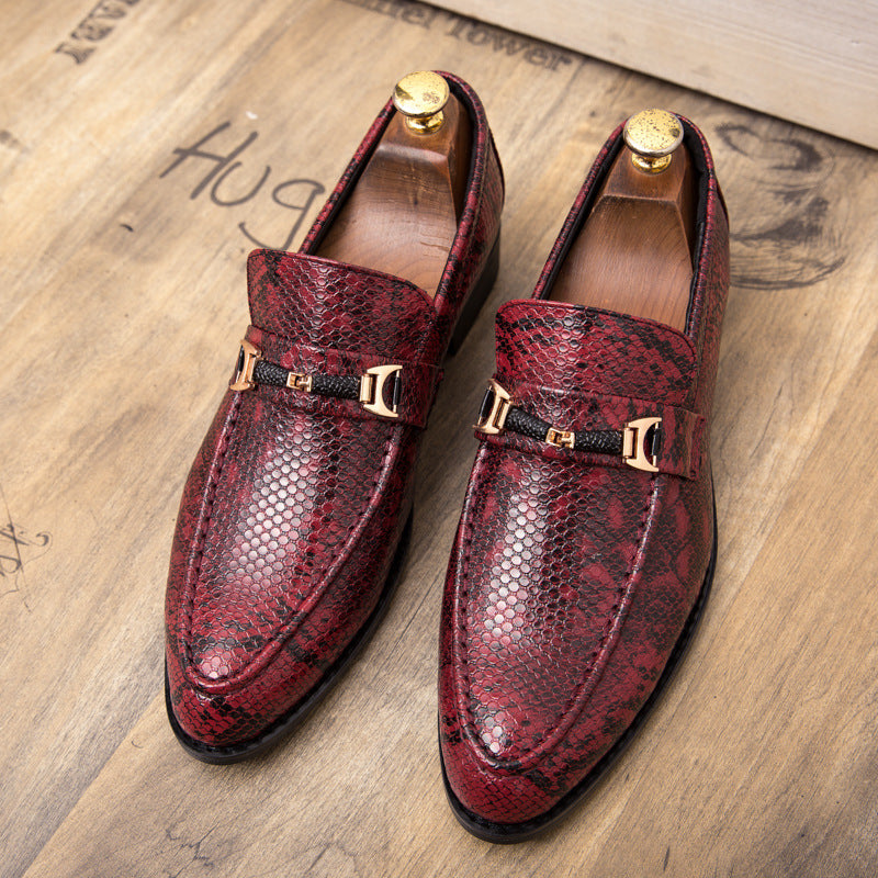 Men'S Shoes Red Hair Stylist Leather Shoes Men Wedding Shoes - Snapitonline