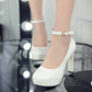 Work Shoes Women Black Pumps 2020 Spring Casual Shoes Female High Heels White Red Weding Shoes - Snapitonline