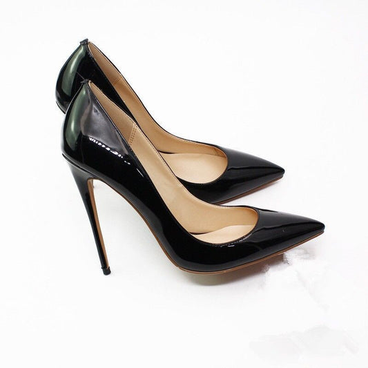 Stiletto Spring And Autumn Pumps Women's 12 Cm Sexy Single Shoes - Snapitonline