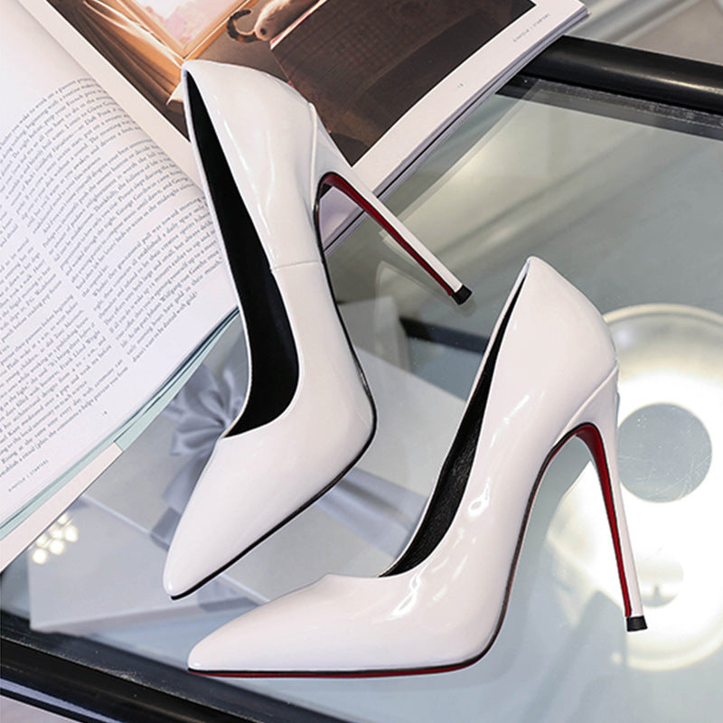 Stiletto Spring And Autumn Pumps Women's 12 Cm Sexy Single Shoes - Snapitonline