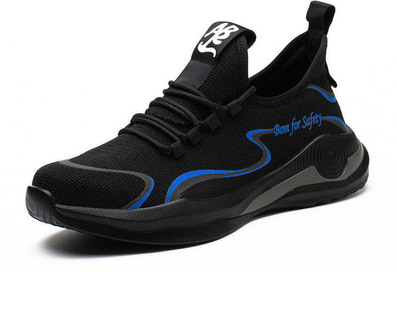 Men Work Safety Shoes Anti-Puncture Working Sneakers Male Indestructible Work Shoes Men Boots Lightweight Men Shoes Safety Boots - Snapitonline