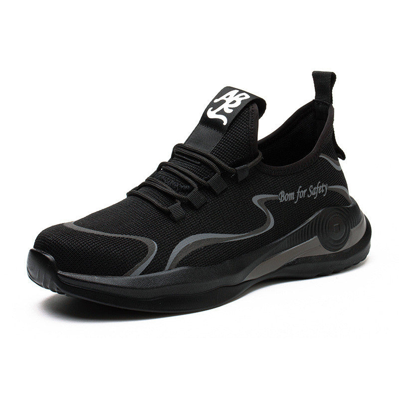 Men Work Safety Shoes Anti-Puncture Working Sneakers Male Indestructible Work Shoes Men Boots Lightweight Men Shoes Safety Boots - Snapitonline