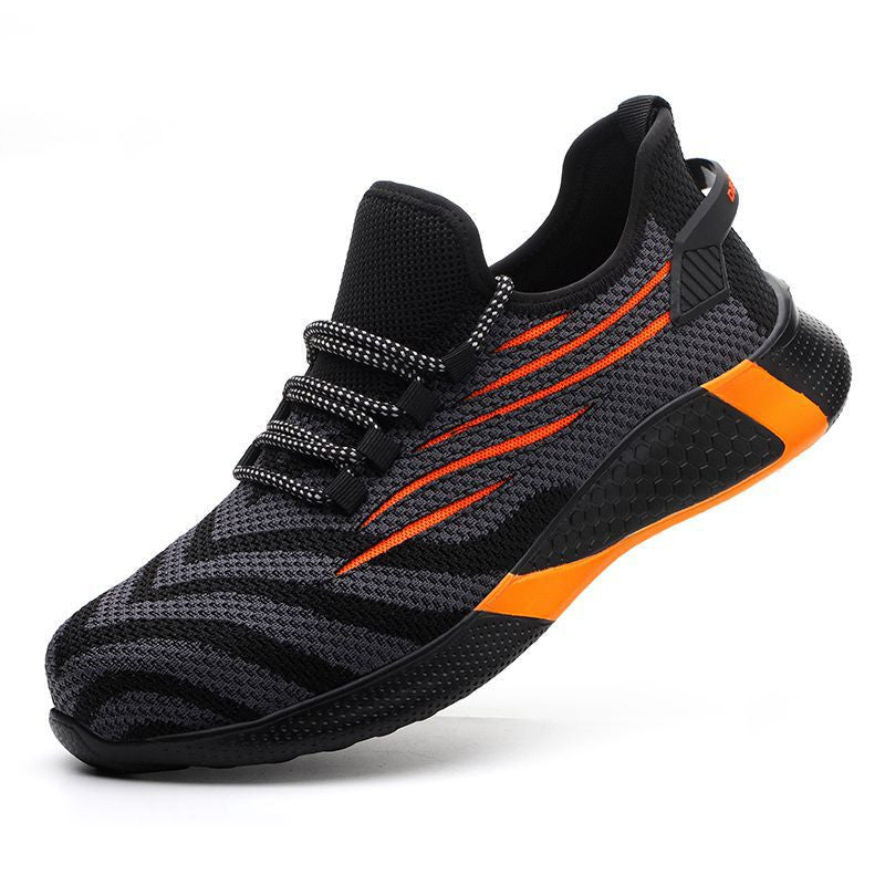 Men Work Safety Shoes Anti-Puncture Working Sneakers Male Indestructible Work Shoes Men Boots Lightweight Men Shoes Safety Boots - Snapitonline