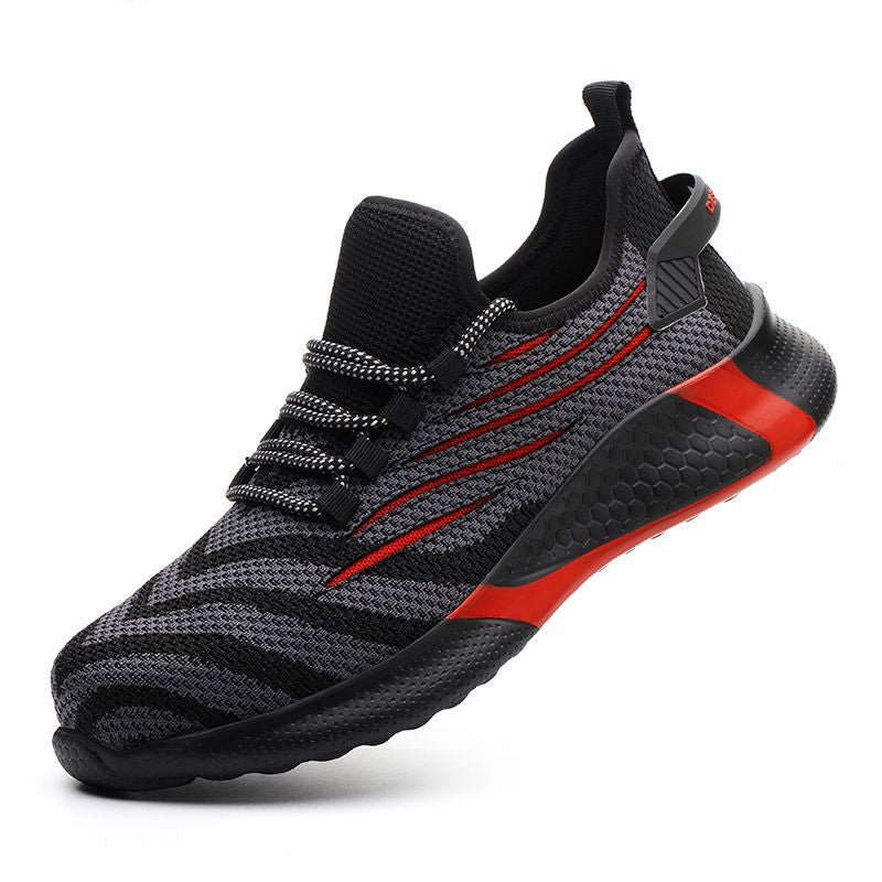 Men Work Safety Shoes Anti-Puncture Working Sneakers Male Indestructible Work Shoes Men Boots Lightweight Men Shoes Safety Boots - Snapitonline