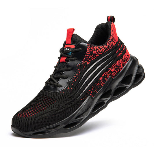 Men Work Safety Shoes Anti-Puncture Working Sneakers Male Indestructible Work Shoes Men Boots Lightweight Men Shoes Safety Boots - Snapitonline