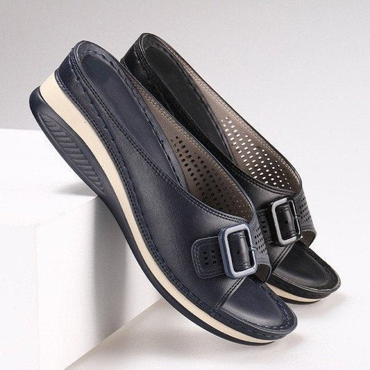 Women's Flat-soled Thick-soled Wedges Casual Shoes - Snapitonline