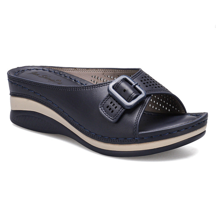 Women's Flat-soled Thick-soled Wedges Casual Shoes - Snapitonline