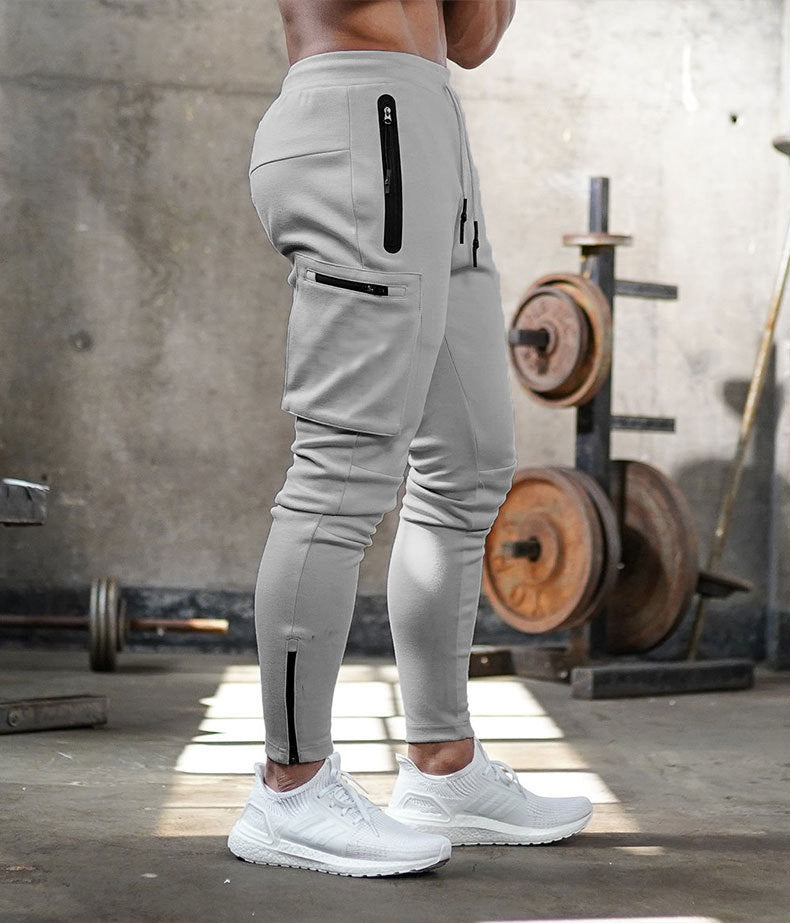 Sports Trousers Men'S Fitness Hanging Towel Trousers Running Training Feet Pants - Snapitonline