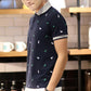 Short Sleeve T-shirt Men''s One Summer Men''s Thin Polo Shirt Fawn Print Lapel T-Shirt Large - Snapitonline
