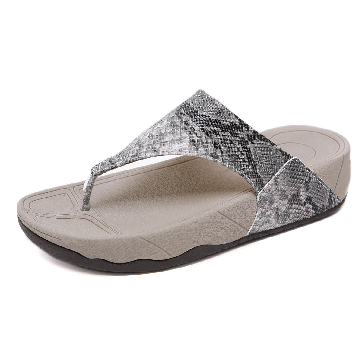 Slippers Summer New Beach Slides Wedges Platform Soft Flip Flops Thick bottom Comfortable Fashion Ladies Footwear - Snapitonline