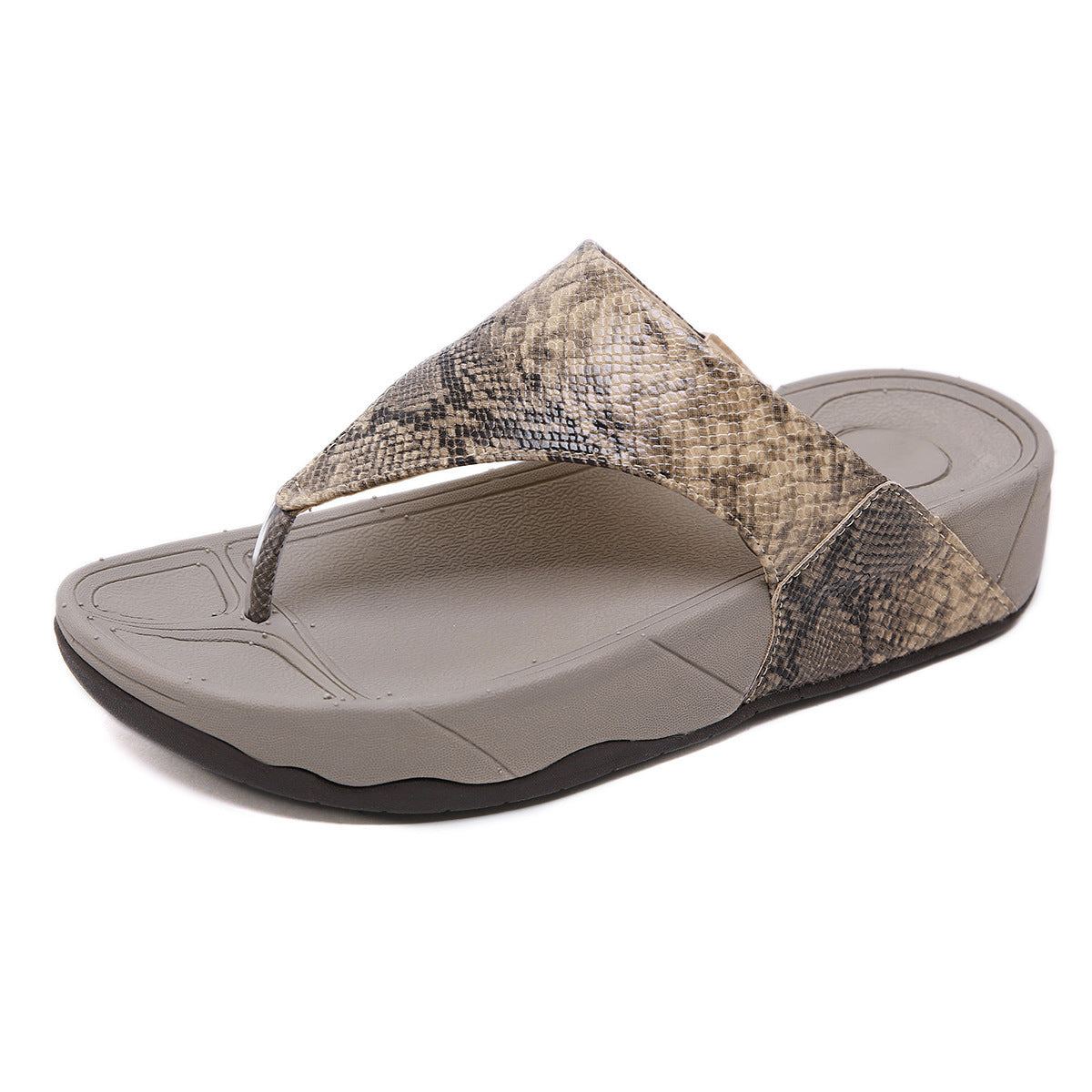 Slippers Summer New Beach Slides Wedges Platform Soft Flip Flops Thick bottom Comfortable Fashion Ladies Footwear - Snapitonline