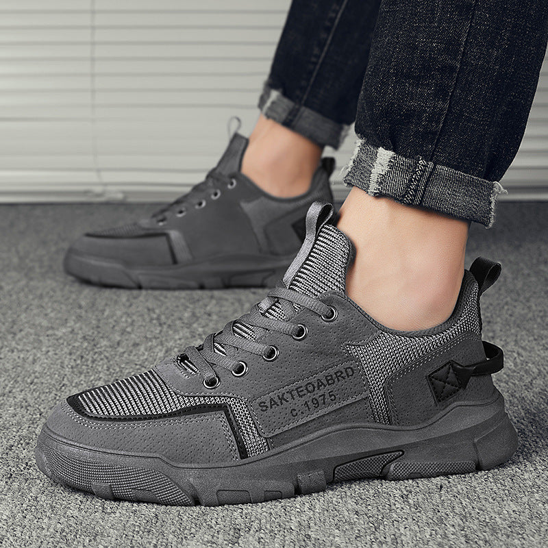 Men's Shoes Sneakers Korean Version Of The British Style Trend Canvas Shoes - Snapitonline