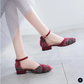 Womens Flats Shoes Ankle Strap Dorsay Low Heels - Snapitonline
