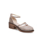 Womens Pumps Shoes Dorsay Ankle Strap Low Square Heels - Snapitonline