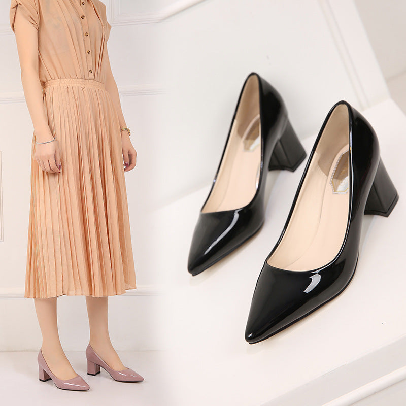 Pointed chunky heels - Snapitonline