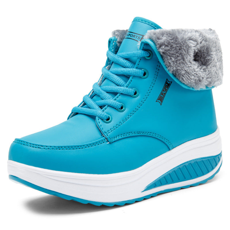 New women's plus velvet cotton boots - Snapitonline