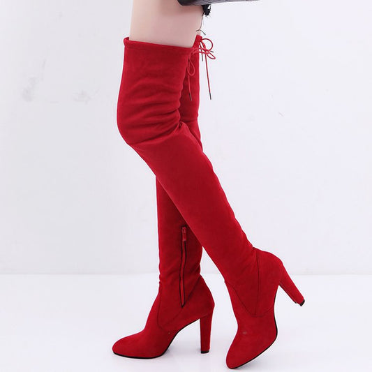 Over the knee boots high heel women's boots - Snapitonline